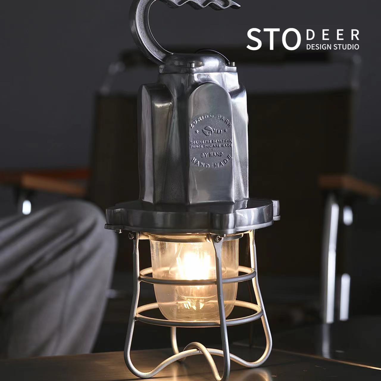 Stoheer Aluminium-Explosions sicherer Kronleuchter, Vintage-Industrie-Stil Stehlampe, Hand lampe