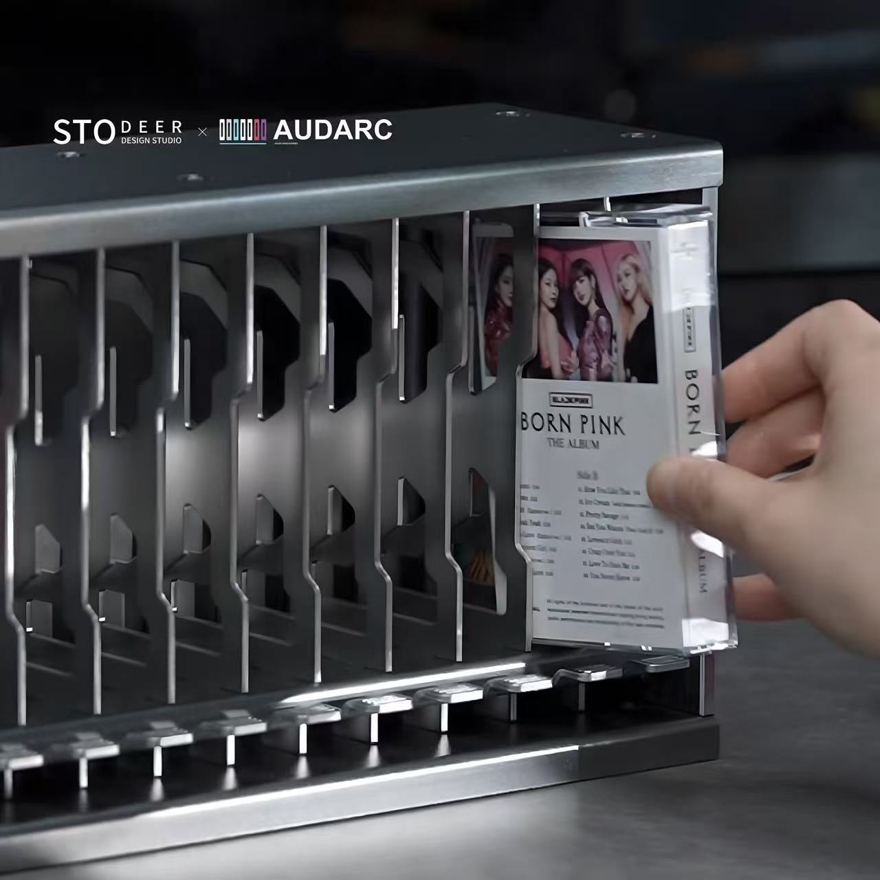 Stodeer Industrial Pop-Up Cassette Tape Storage Case