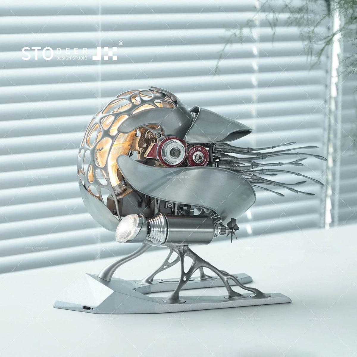 Stodeer Creative Mechanical Metal Nautilus Model, High - end Art Puzzle Kit - The Perfect Fusion of Nature and Art SD - 02 - Stodeer