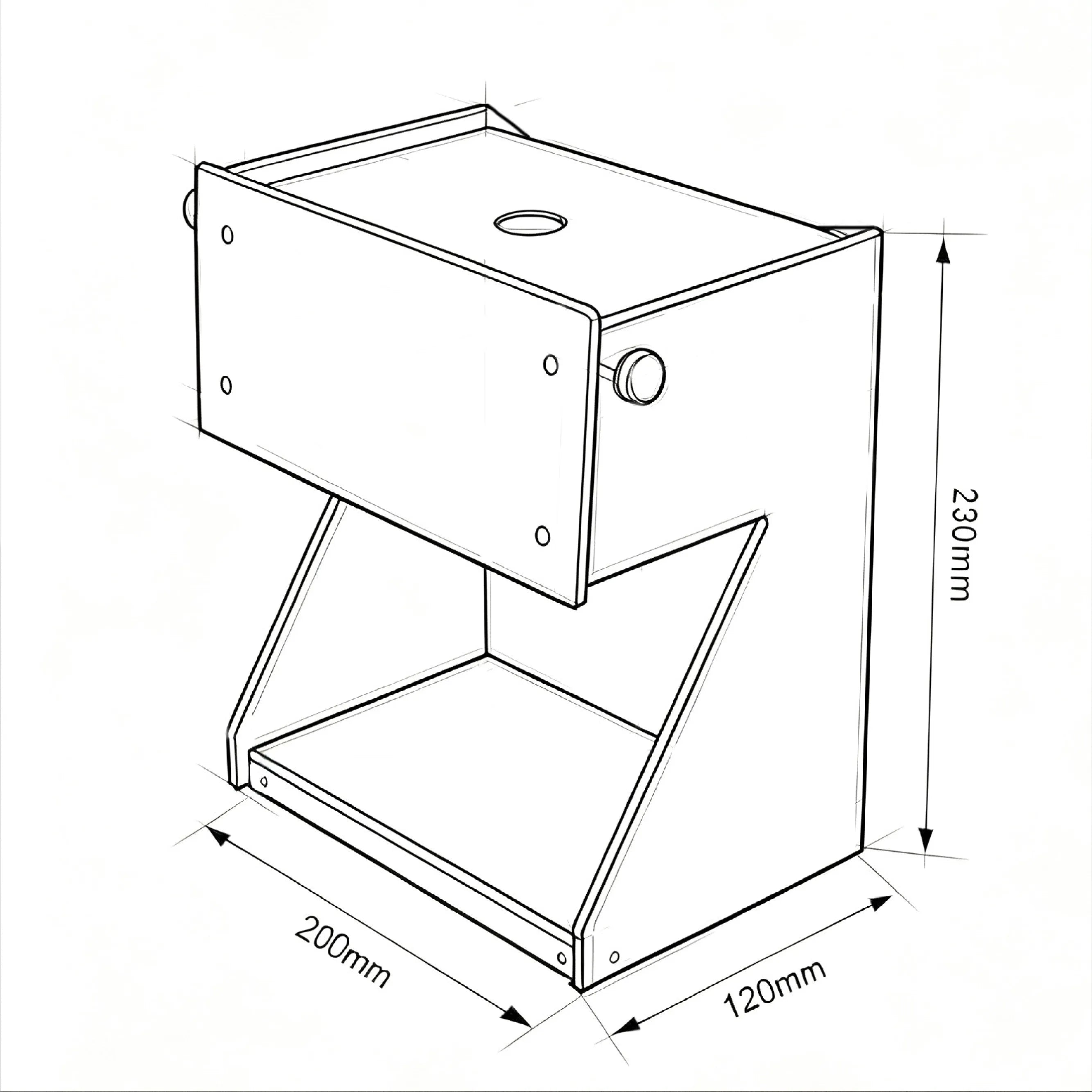 Industrial aluminum tissue dispenser dimensions