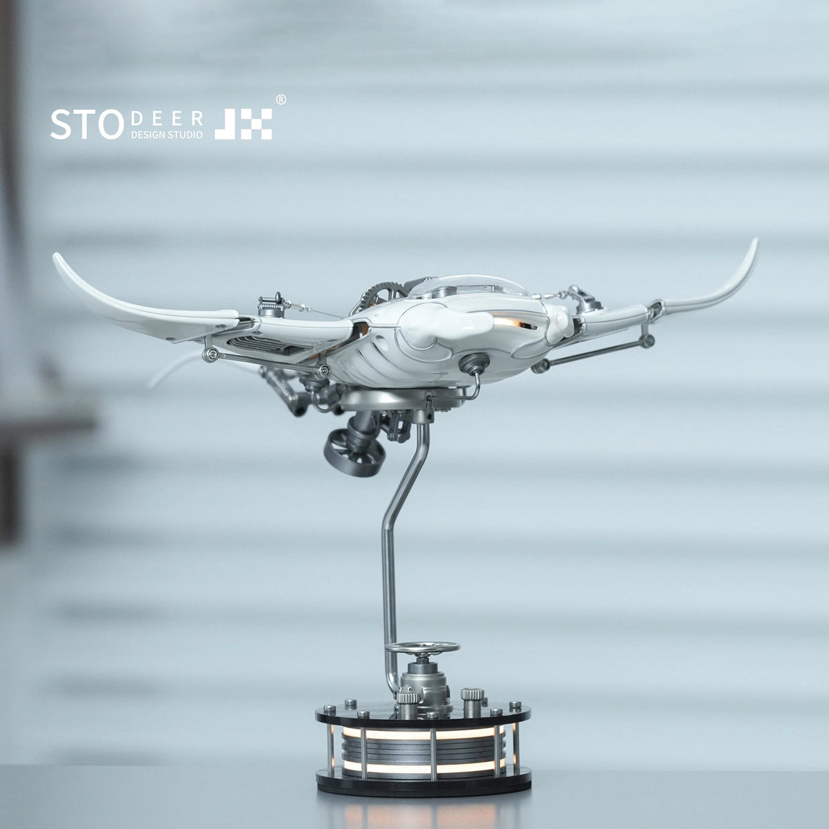 Stodeer Innovative Mechanical Metal Manta Rays Model - Perfect for Decorations and Gifts,Steampunk Style Advanced 3D Metal Devil Fish Puzzle Kit SD - 01 - Stodeer